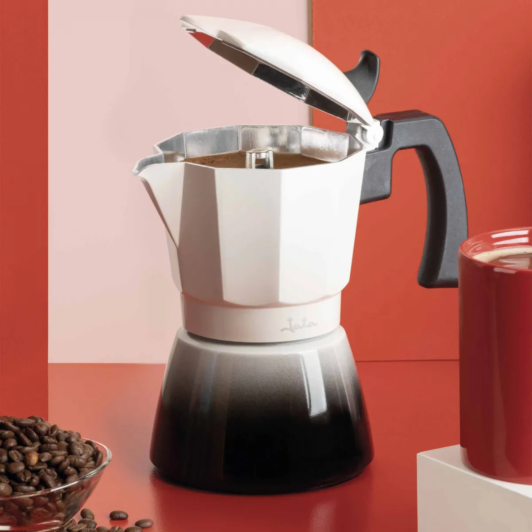 Cafetera Italiana Jata 9 Tazas – Tradición con compatibilidad total