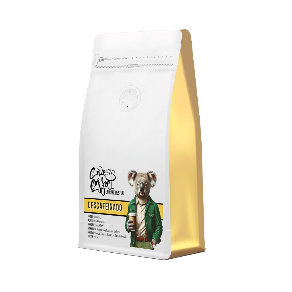 Café de Especialidad Descafeinado Colombia Supremo Swiss Water Ceres Coffee - 1000g
