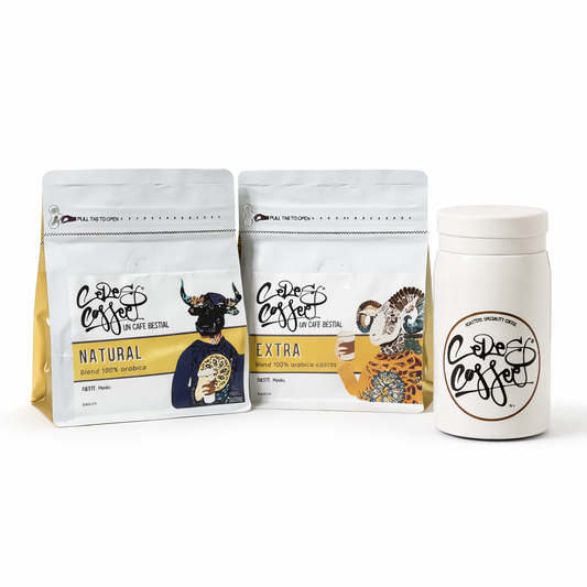 Pack Talaverano de Inicio · Natural + Natural Extra + Termo 200 ml Fino