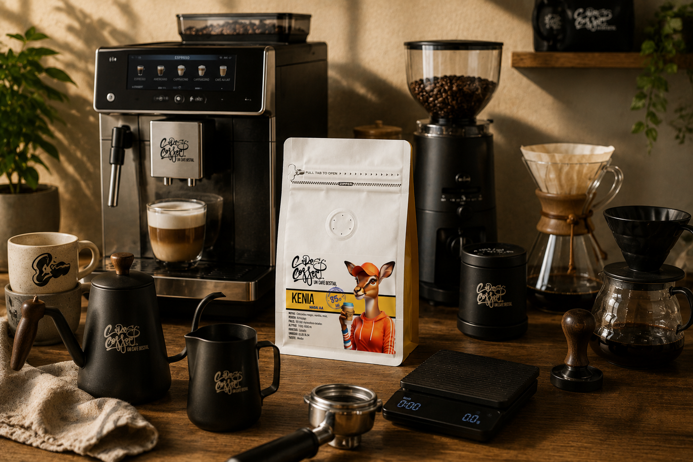Accesorios y métodos para preparar café
